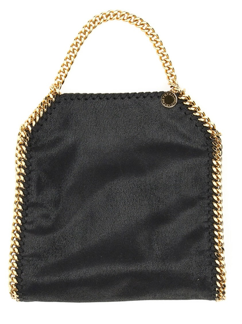 Stella Mccartney Black Vegan Leather Mini Falabella Handbag