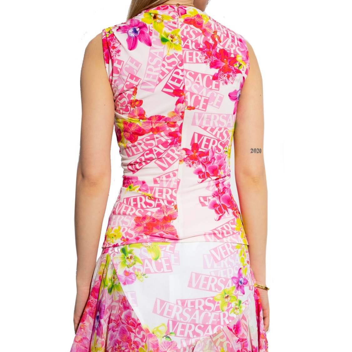 Versace Sleeveless Printed Top