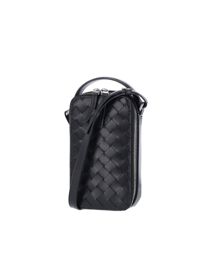 Bottega Veneta "Gataway" Smartphone Holder – Black