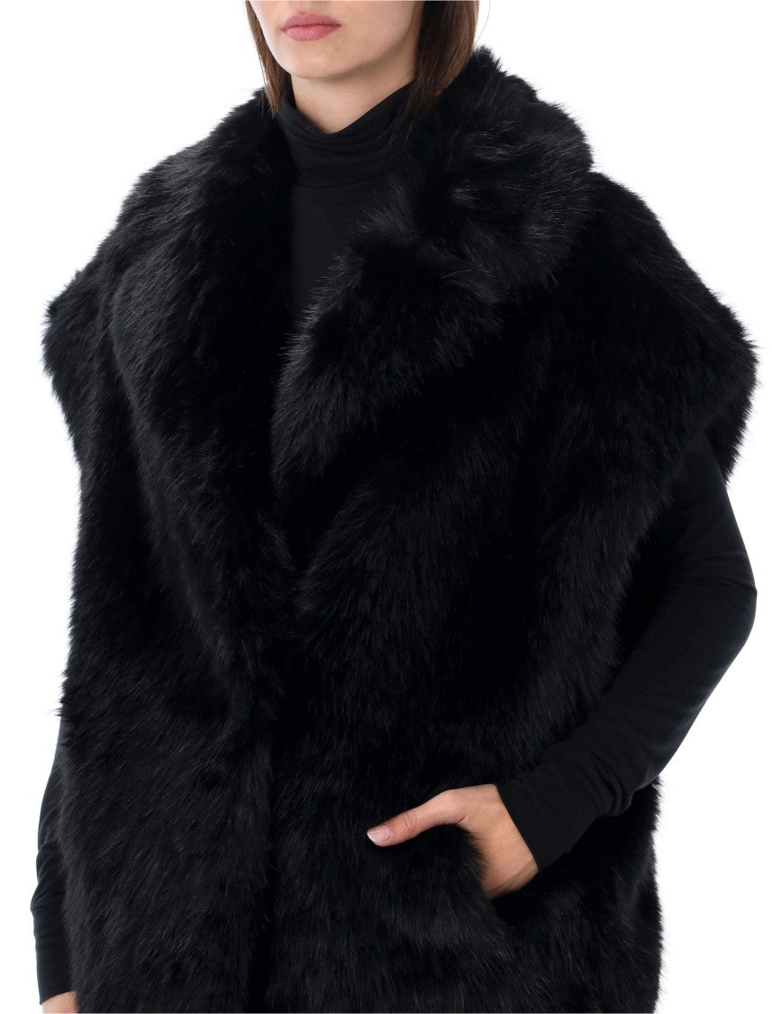 Stand Studio Kinley Boxy Faux Fur Vest