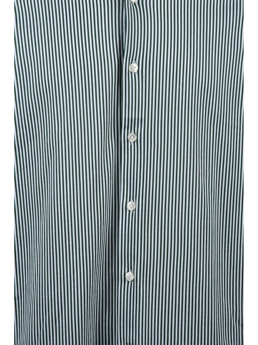 Sonrisa Fior Di Cotone Fior Di Cotone Shirt With Vertical Stripes And Classic Collar