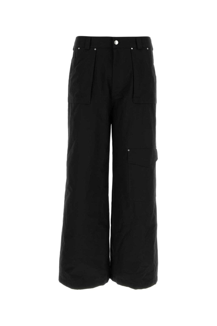 Alexander Mcqueen Black Cotton Cargo Pant