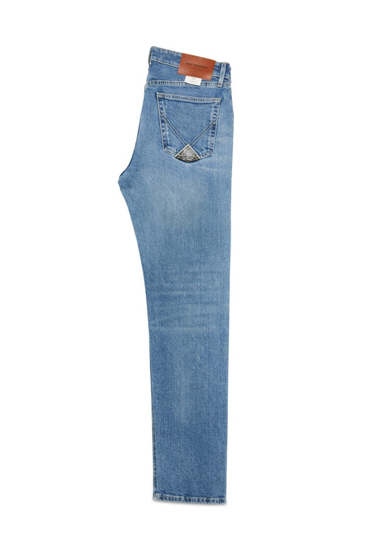 Roy Rogers Men's Light Blue Stone Wash Jeans