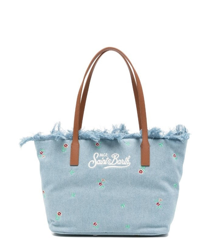 Mc2 Saint Barth City Bag Mid Fringe Floral Shopper