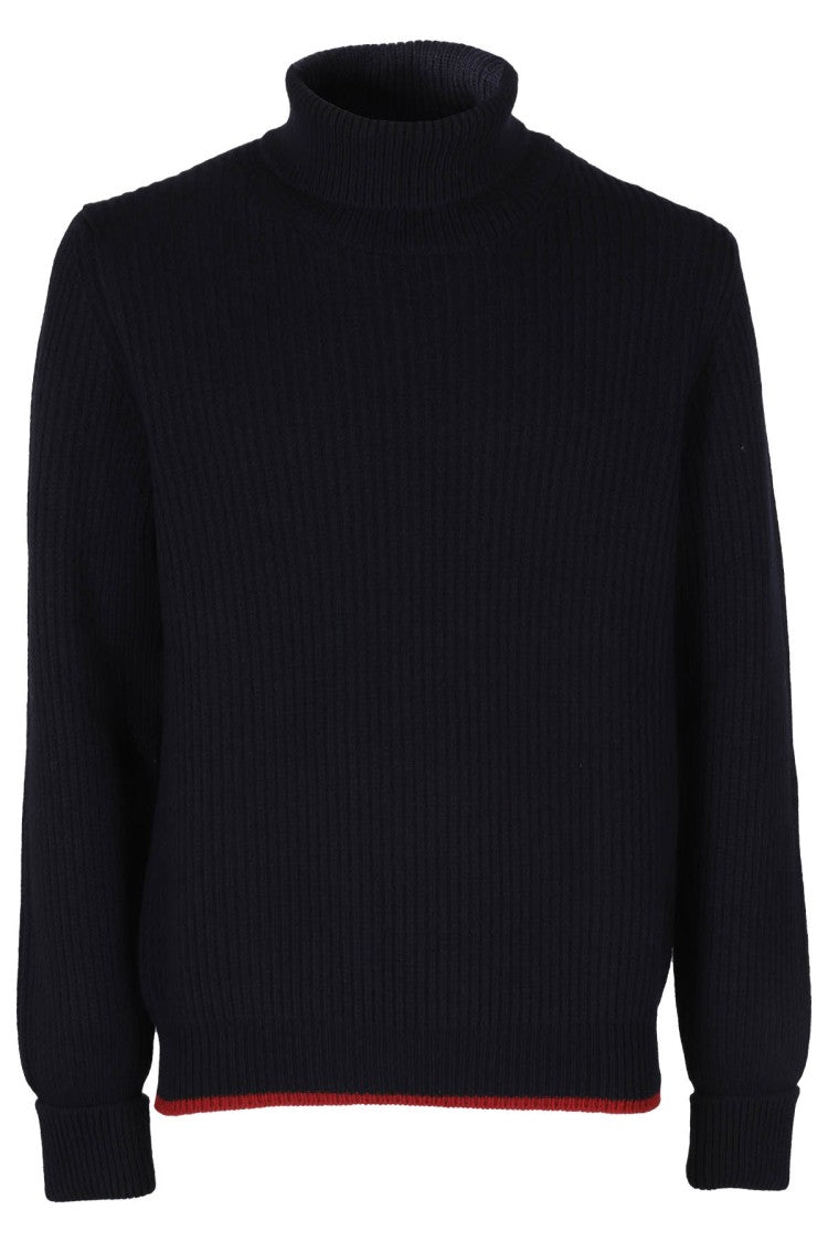 Fay Blue-Colored Archive Sweater