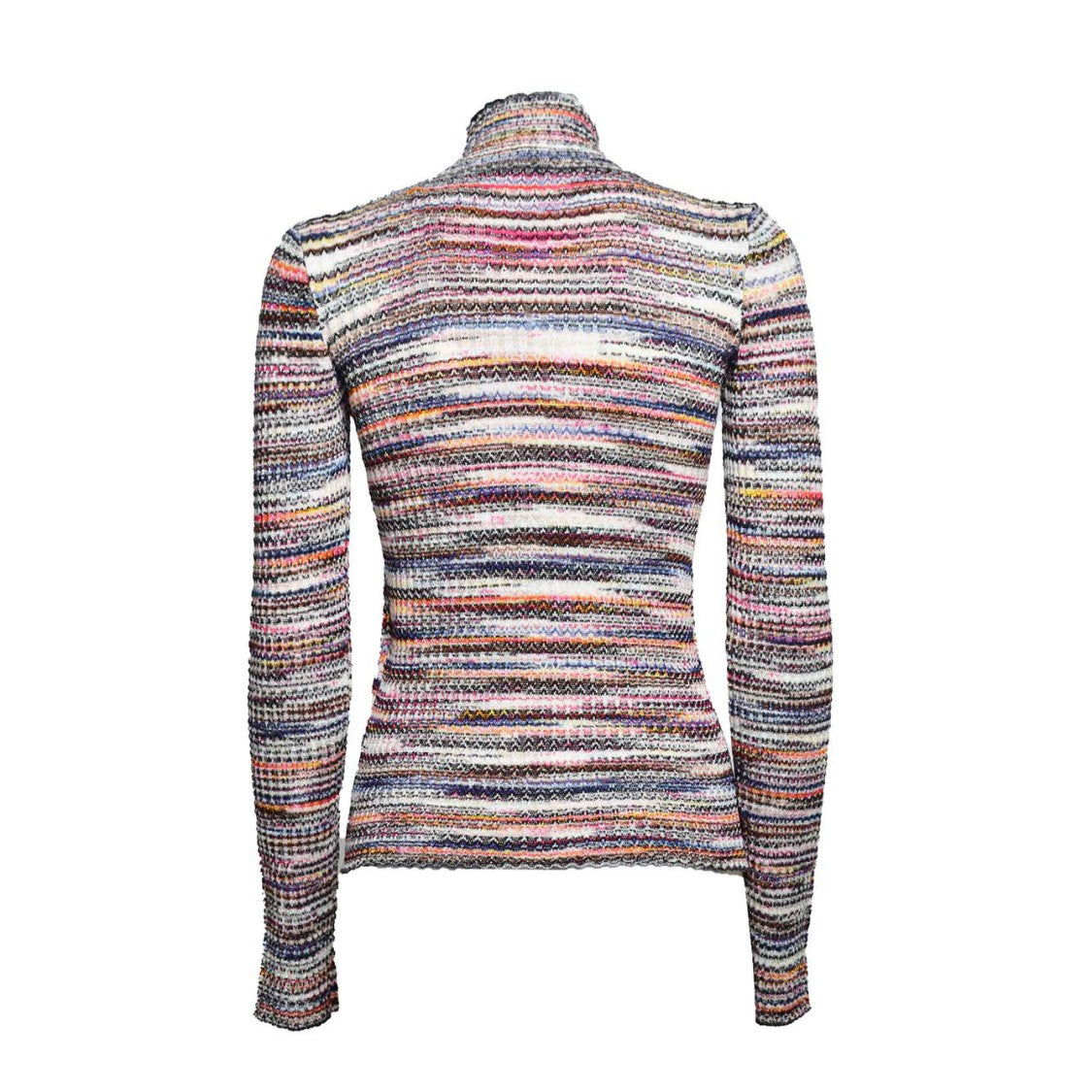 Missoni Multicolor Ribbed Wool And Viscose Turtleneck