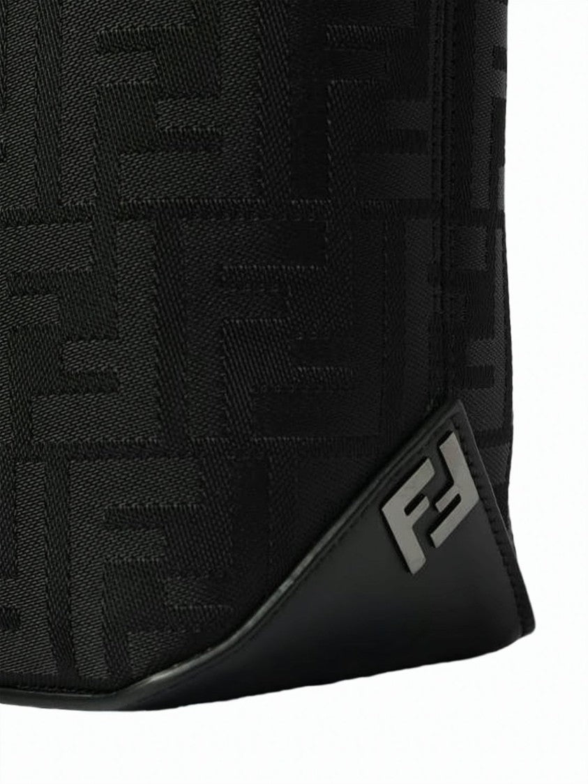 Fendi Structured Fabric Shoulder Bag