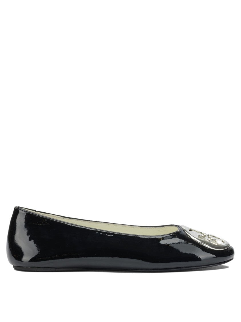 Tory Burch Glossy Bovine Leather Ballerinas