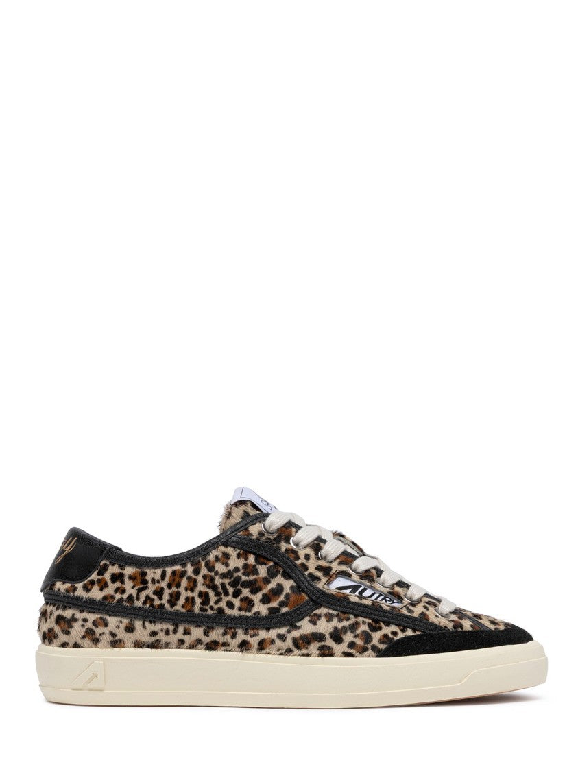 Autry Windscape Low Wom Leopard Pony Low-Top Sneakers