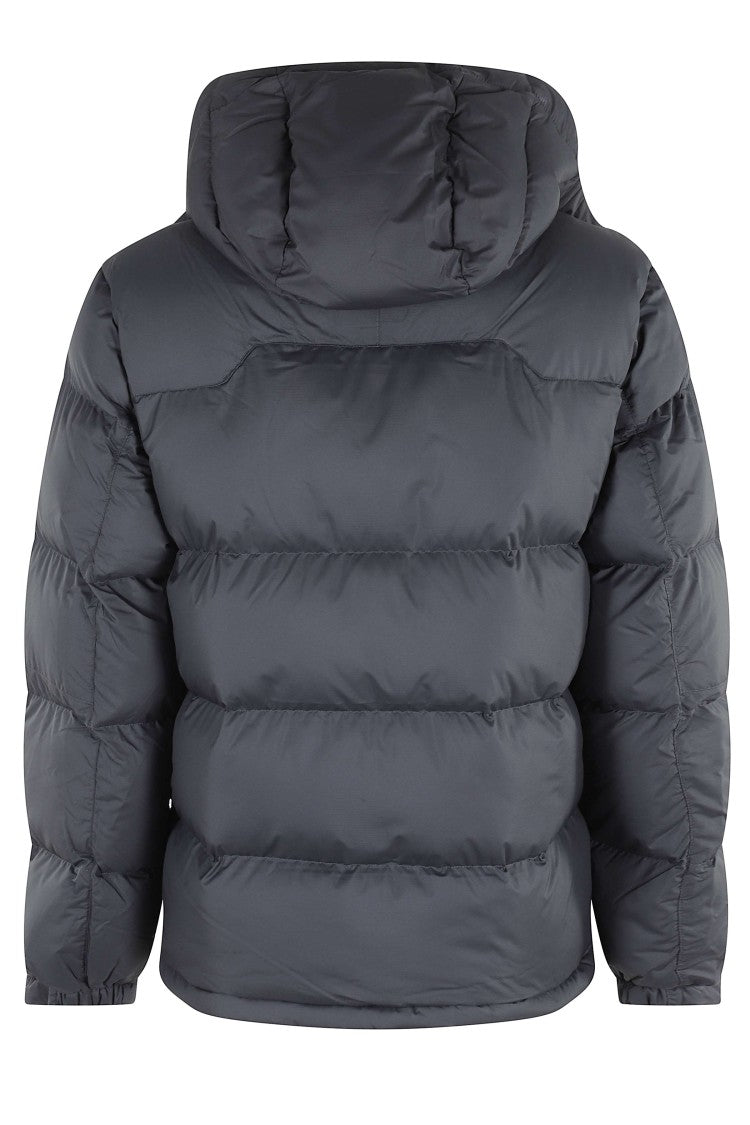 Polo Ralph Lauren Padded Black Bomber Jacket With Hood And Embroidered Logo