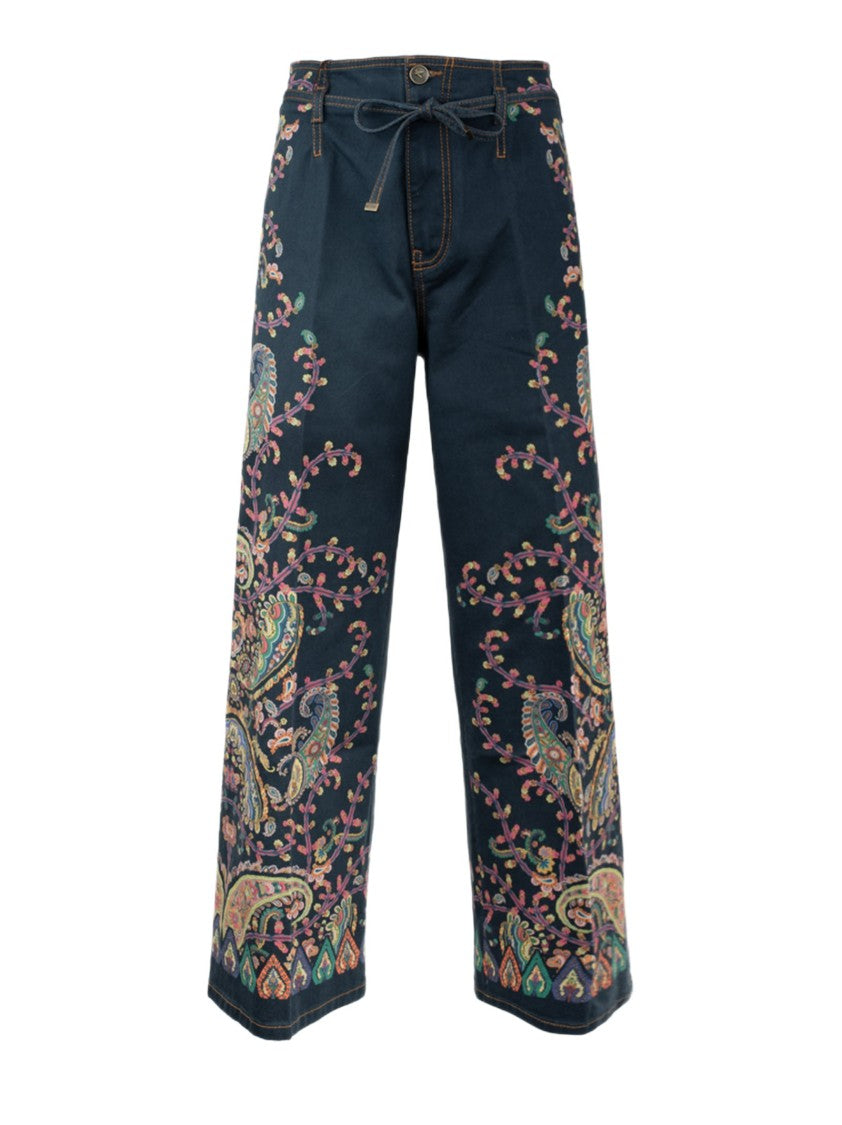 Etro Etro Paisley Cropped Trousers
