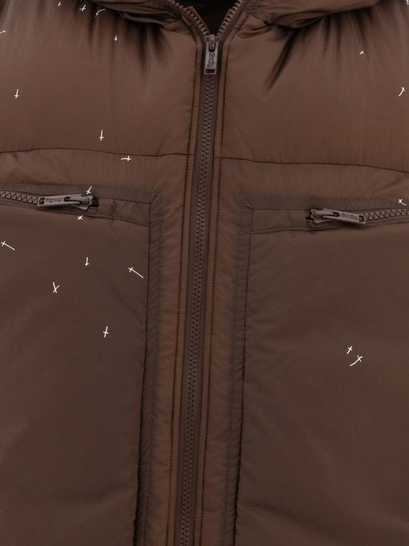 Undercover Vest Jacket With Cross Print