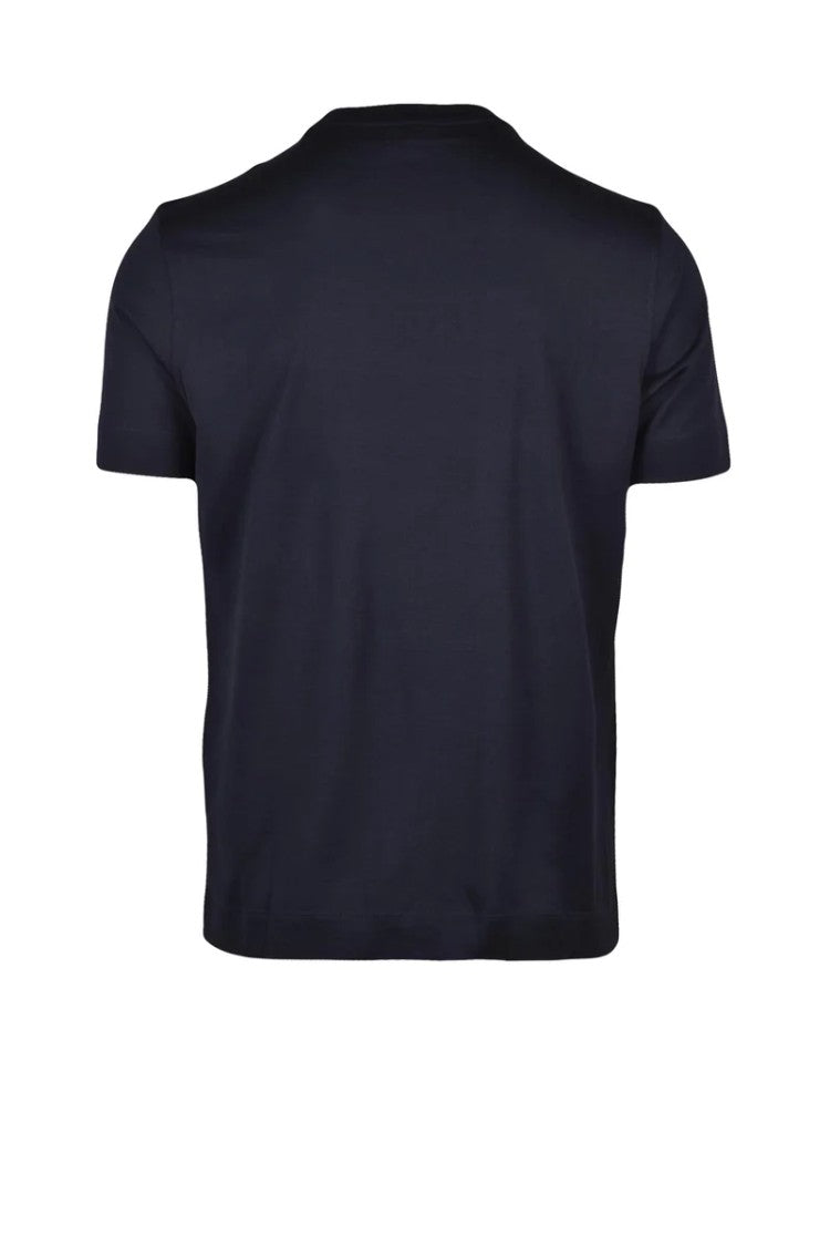 Emporio Armani Blue Classic Cotton T-Shirt