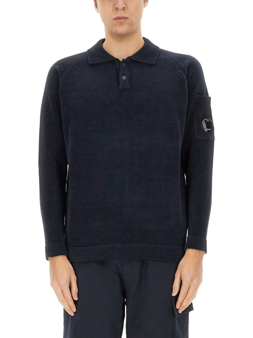 C.P. Company Classic Fit Knitted Polo