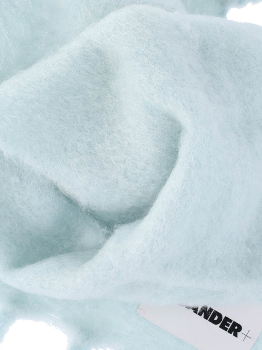 Jil Sander Mohair And Wool Scarf – Light Blue