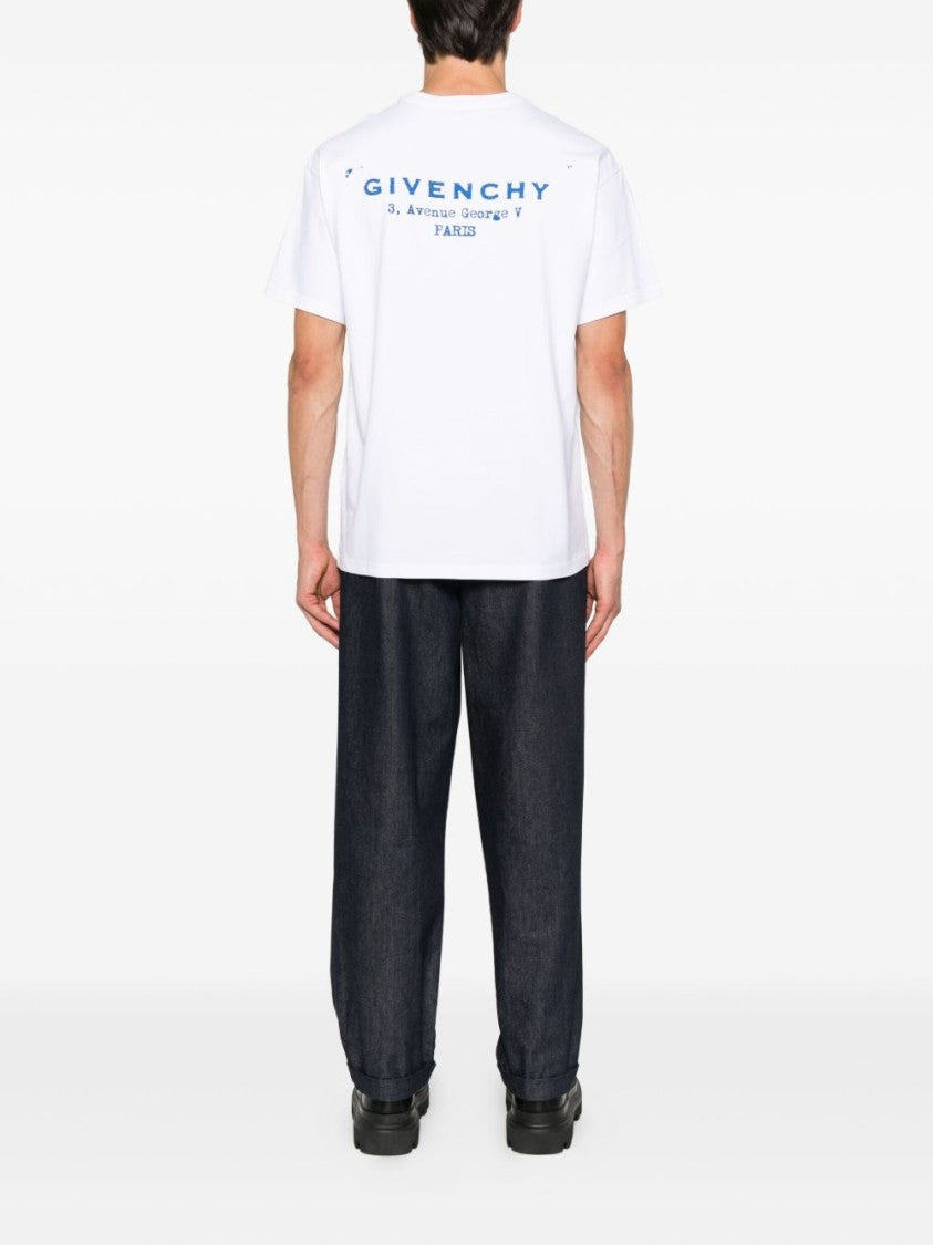 Givenchy T-Shirt In Cotton With Stamp Print