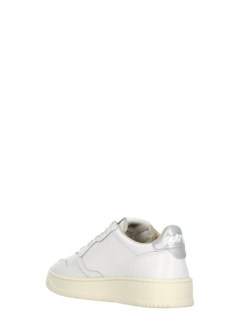 Autry White Medalist Low Leather Sneakers