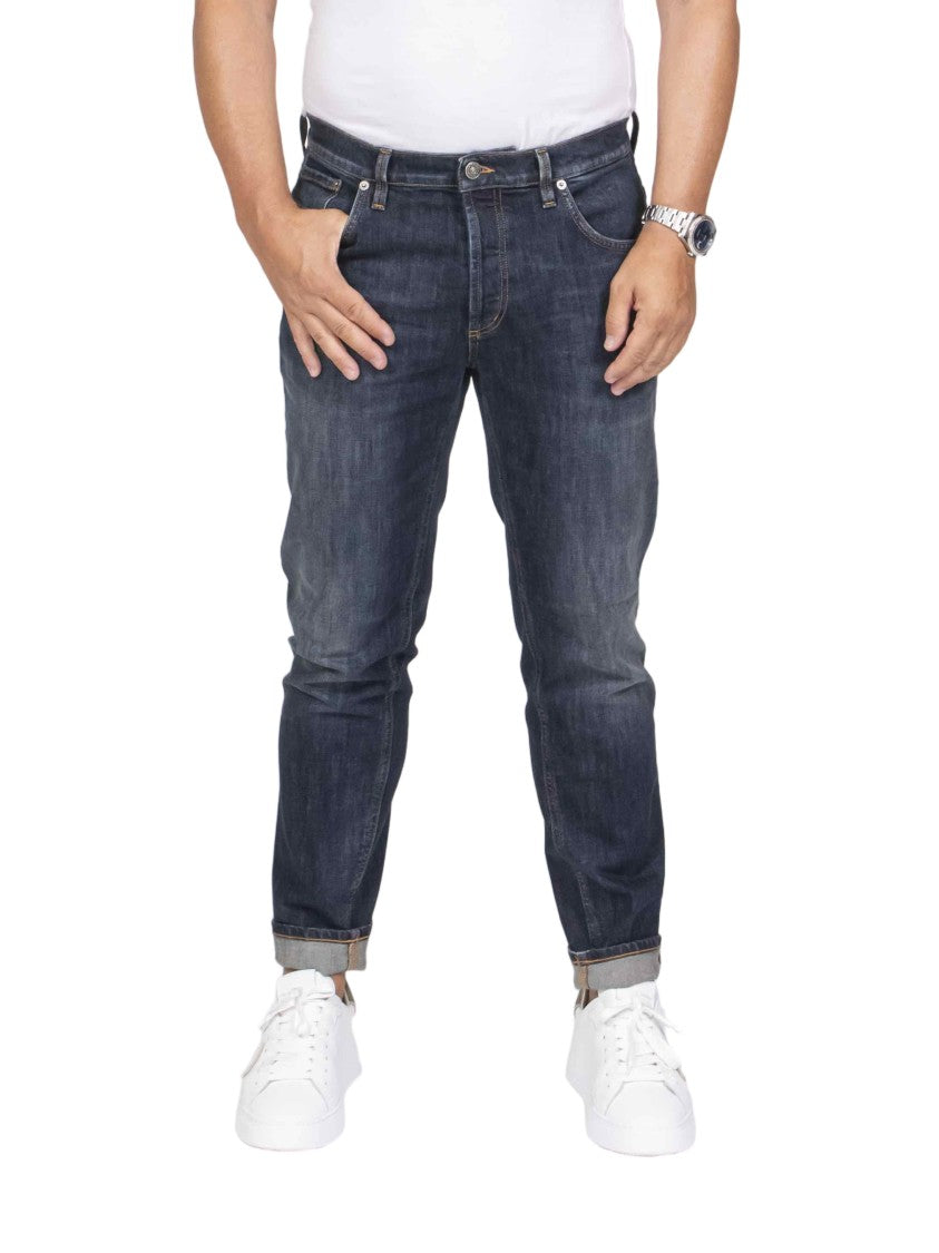Dondup Brighton Dark Wash Slim Tapered Jeans