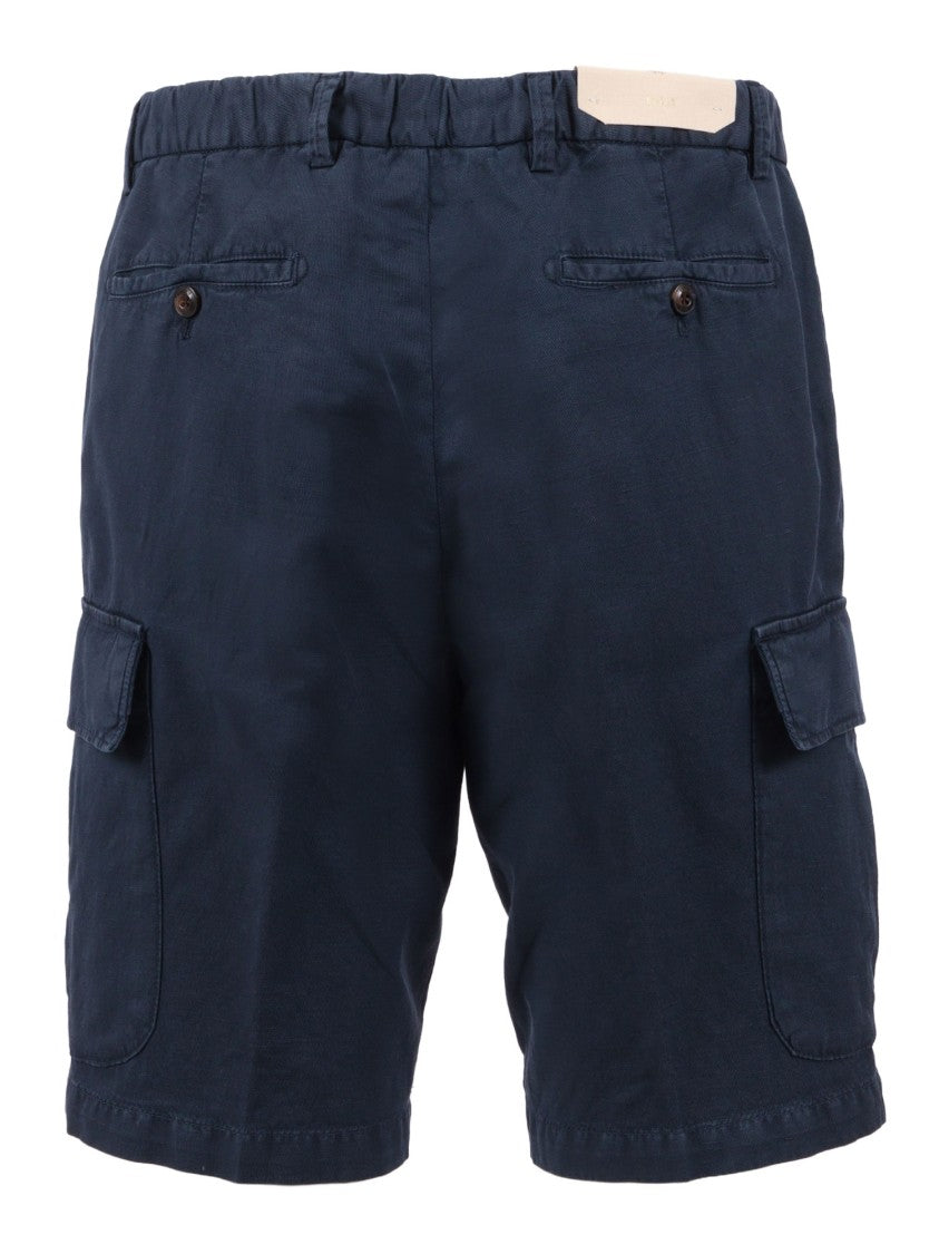 Briglia Blue Cargo Flap Pocket Shorts