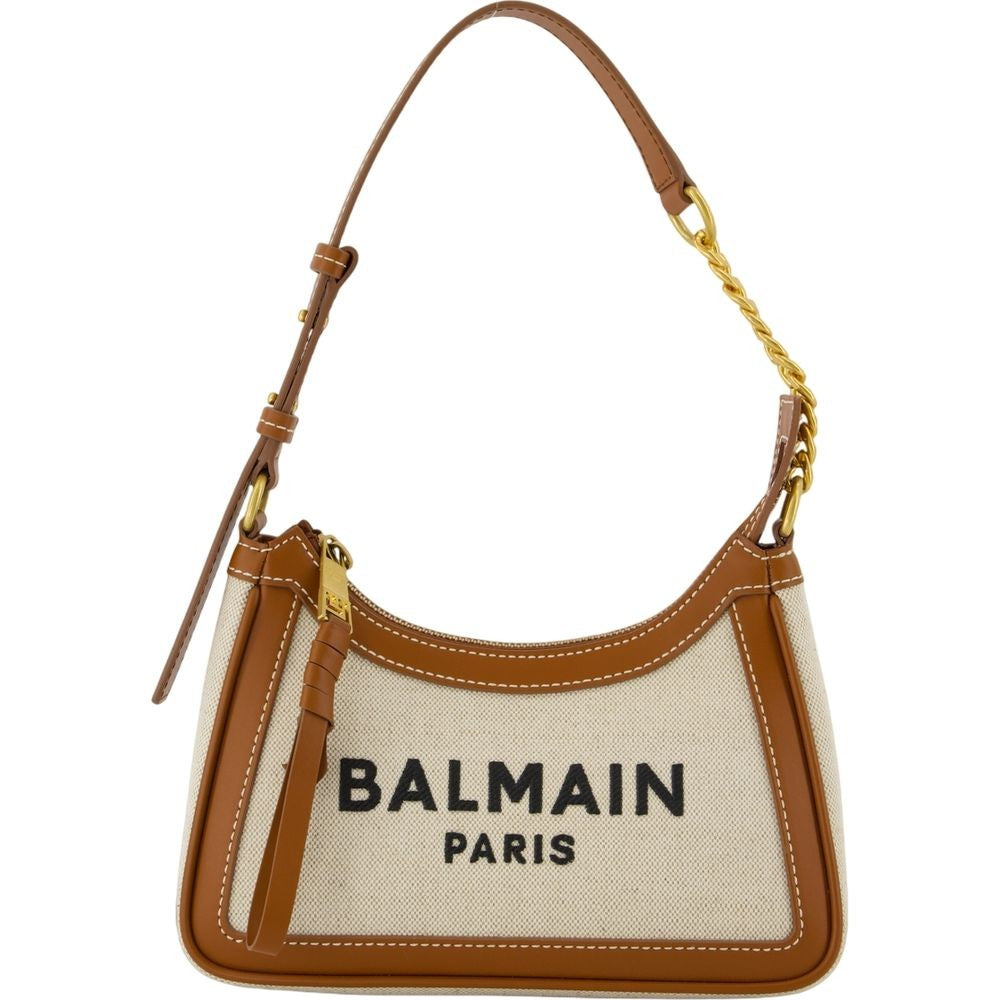 Balmain B-Army Shoulder Bag - Canvas - Neutral