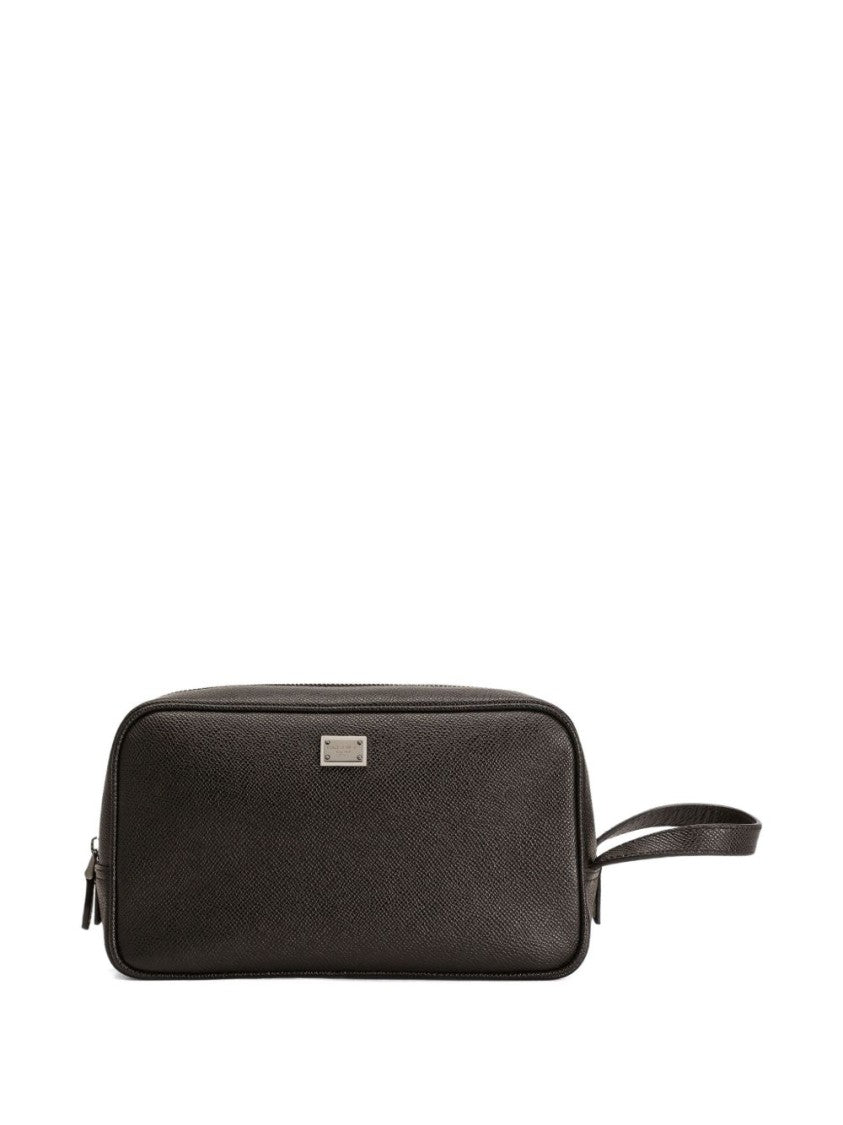 Dolce & Gabbana Sicily Leather Toiletry Bag