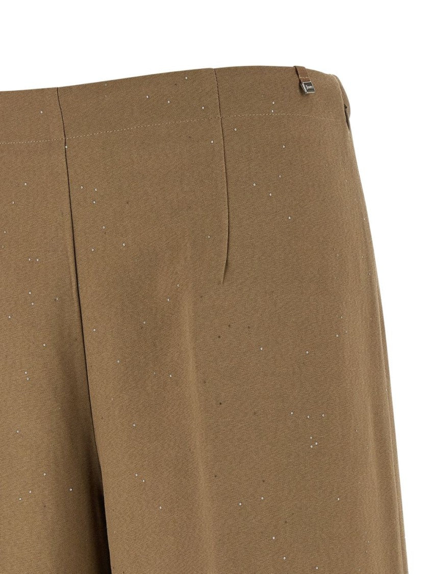 Herno Beige Wide-Leg Trousers