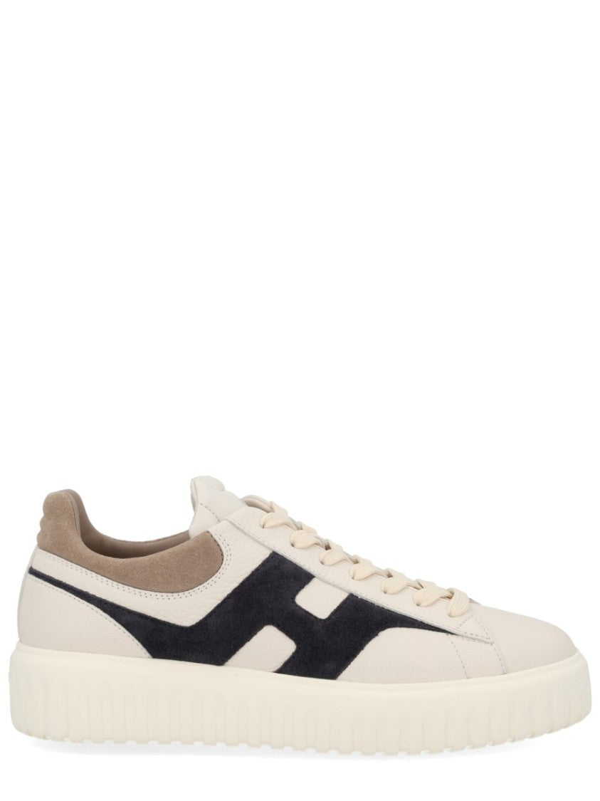 Hogan H-Stripes Suede Chunky Sneakers