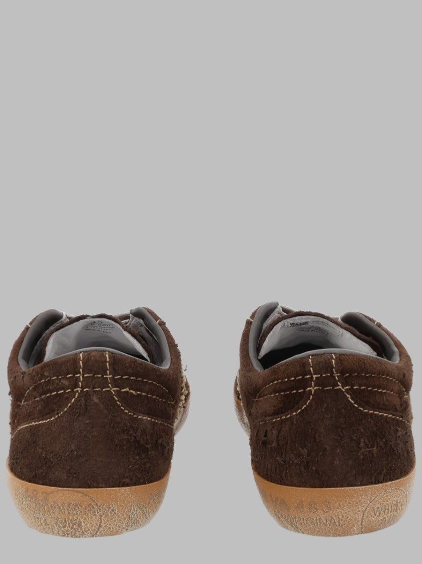 Premiata Brown Vintage Aesthetic Suede Sneakers
