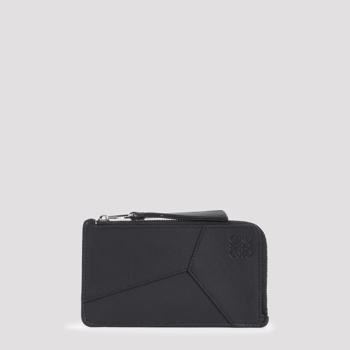 Loewe Puzzle Edge Coin Black Calfskin Card Holder