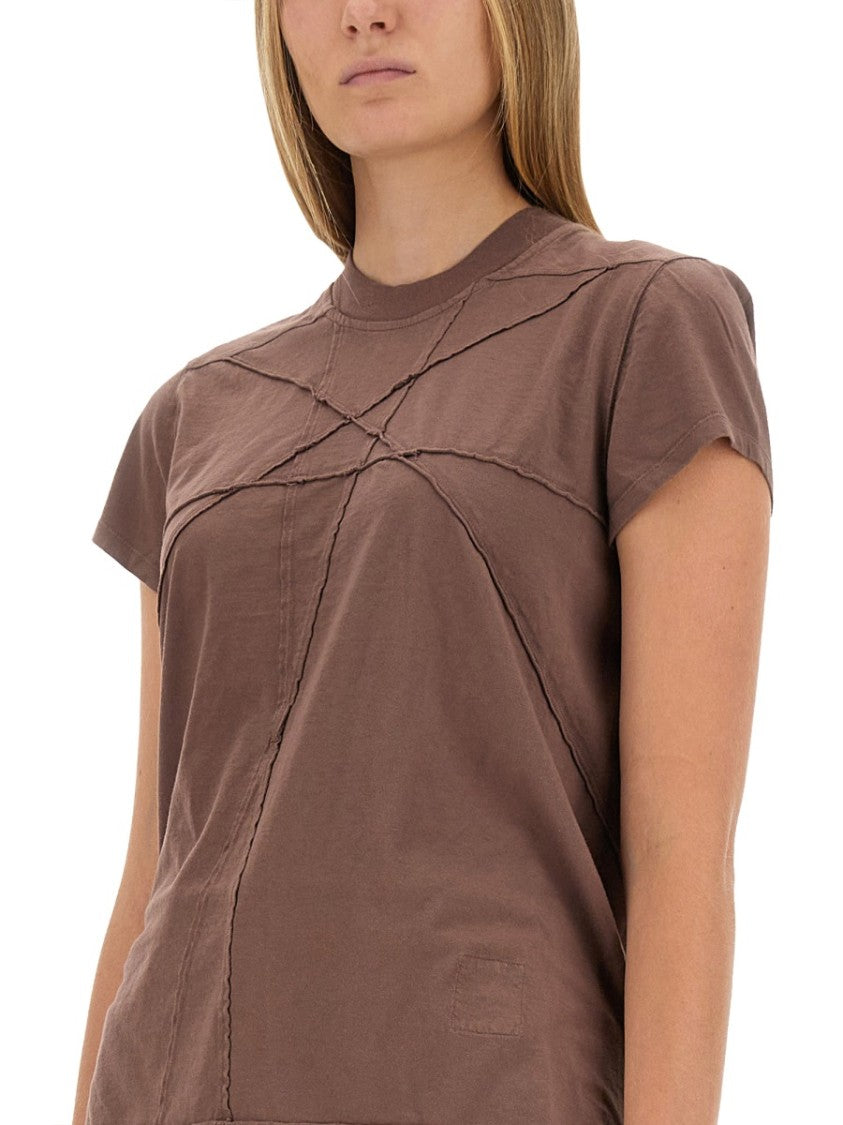 Drkshdw By Rick Owens Textured Cotton T-Shirt