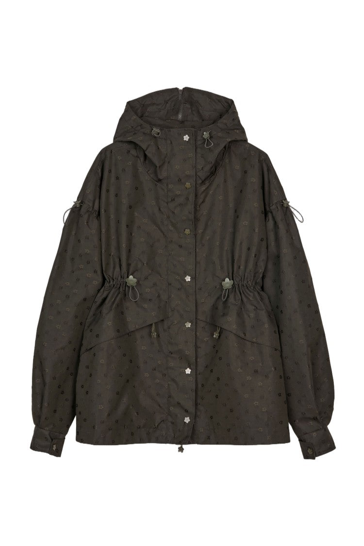 Cecilie Bahnsen Iris Jacquard Bomber Jacket With Floral Accents