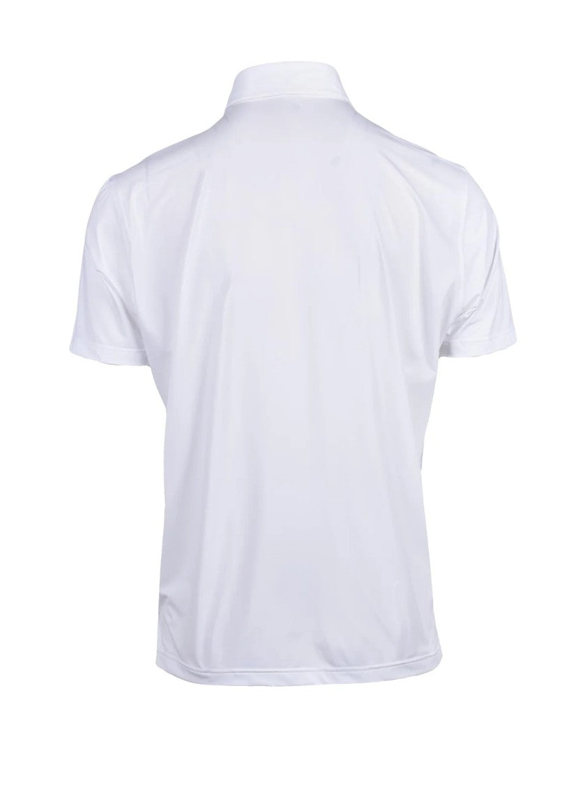 Ghirardelli Next White Polyamide-Blend Technical Polo Shirt