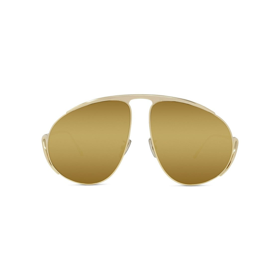 Loewe Gold Lw40180u Double Bridge Aviator Sunglasses