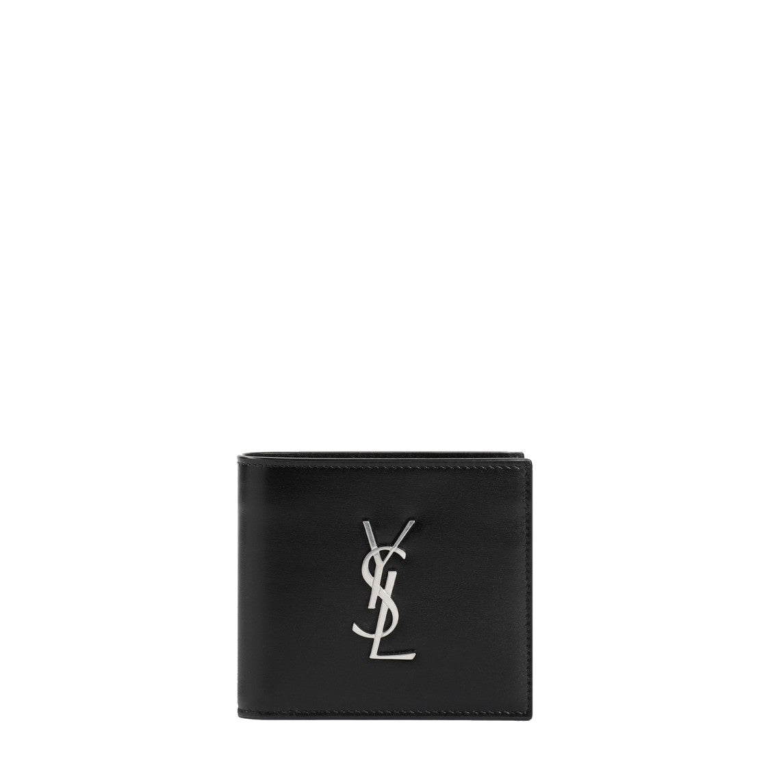 Saint Laurent Black Leather Credit Card Holder