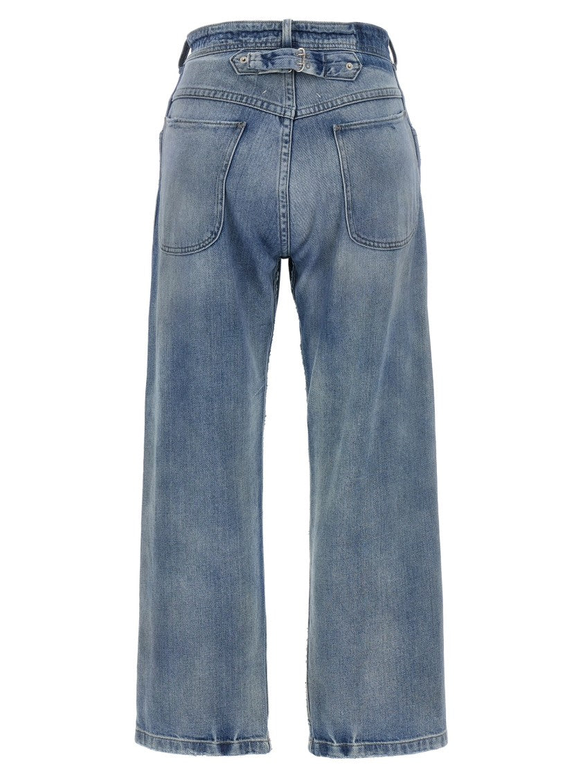 Maison Margiela Used-Effect Cotton Denim Jeans