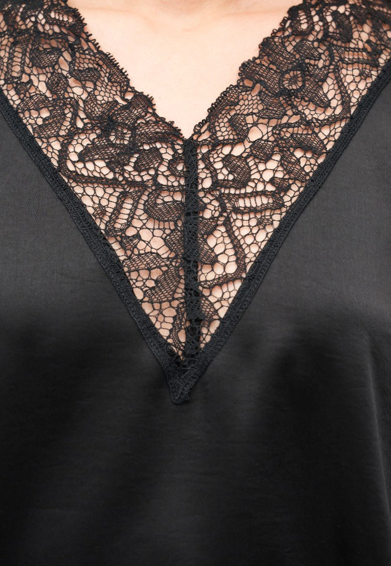 Max Mara Black Cotton Blend Tank Top