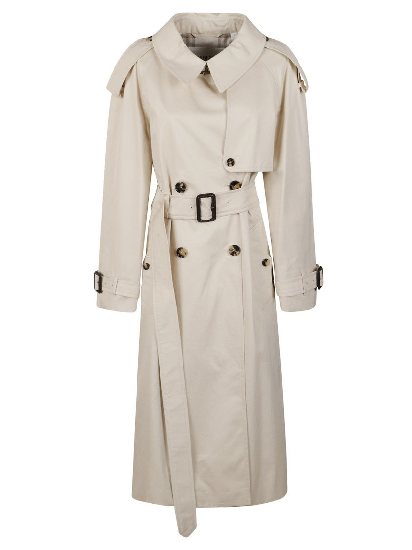 Burberry Classic Double-Breasted Beige Trench Coat With Tortoiseshell Buttons