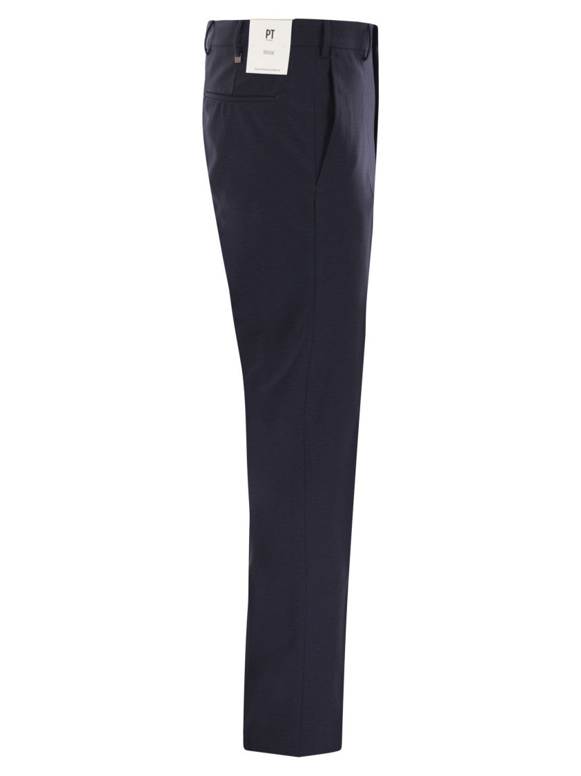 Pt Torino Dieci - Stretch Virgin Wool Trousers