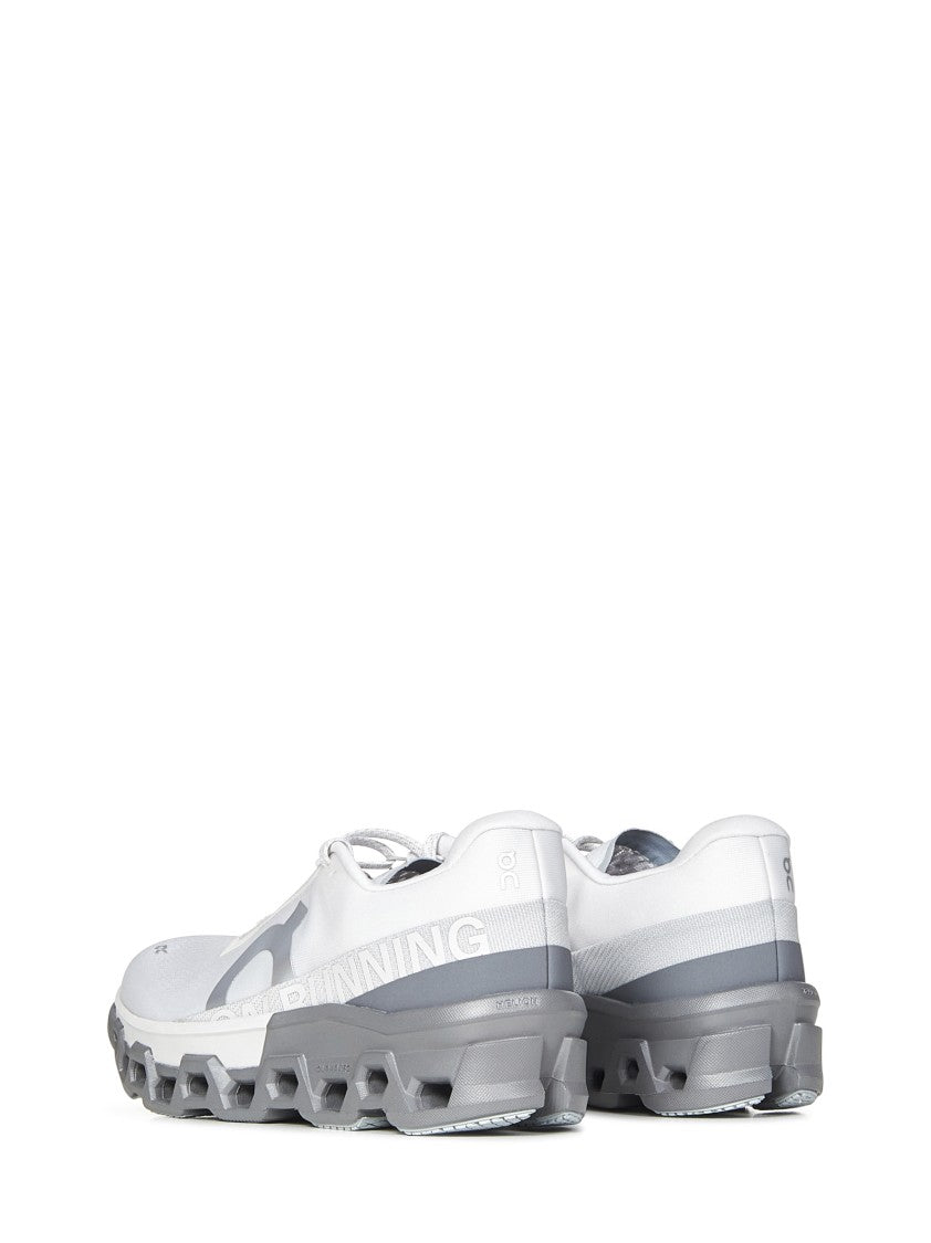 On Running Modern White Sneakers With Rock-Colored Sole