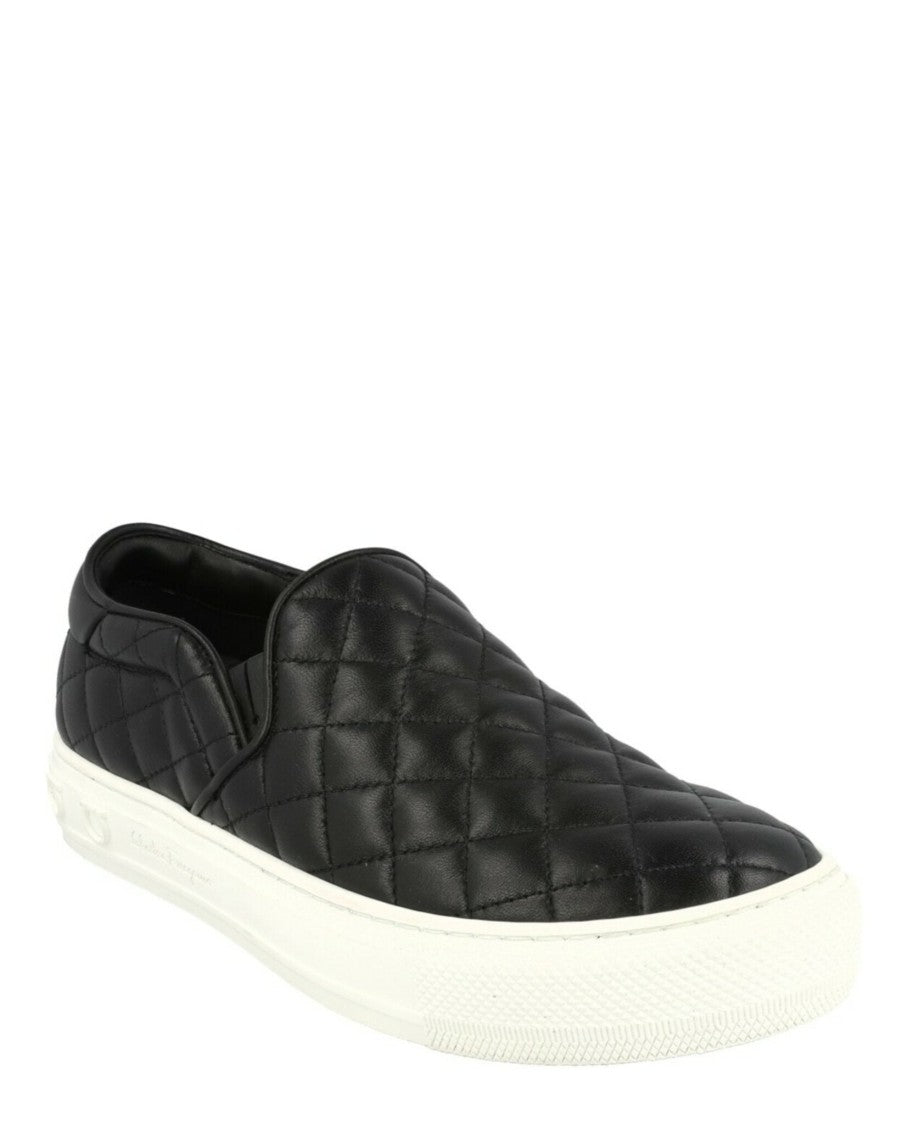 Ferragamo Lisa 1 Quilted Slip-On Sneakers