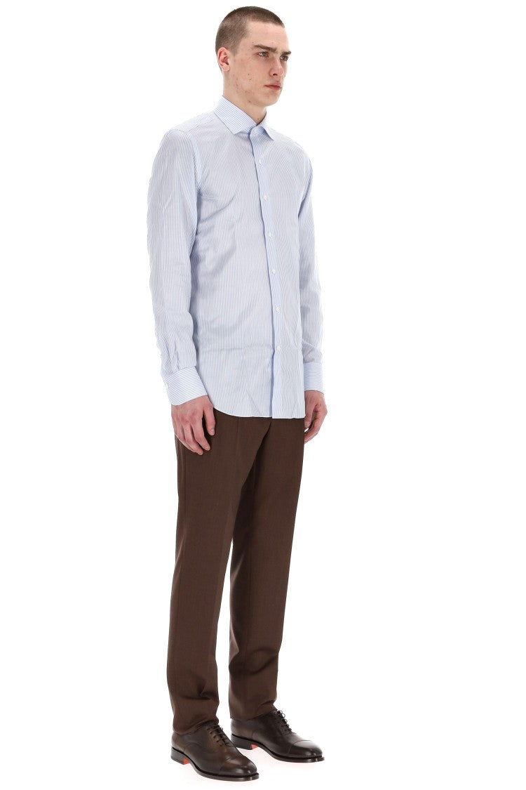 Finamore Milano Line Tailored Stripe Shirt