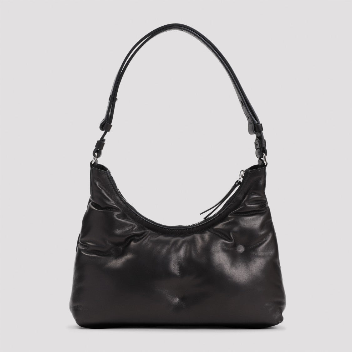 Maison Margiela Lamb Leather Shoulder Bag With Sleek Dimensions And Functional Design
