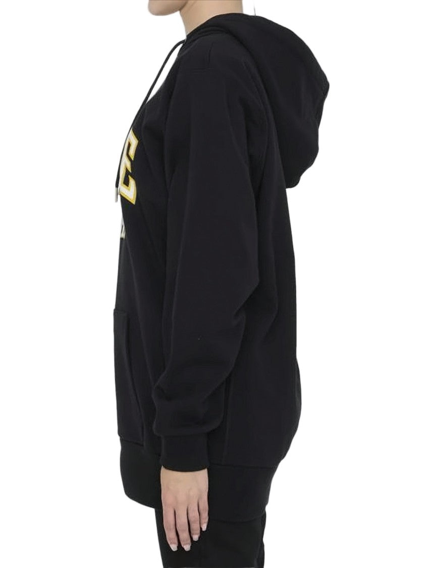 Celine Relaxed Fit Black Hooded Sweatshirt