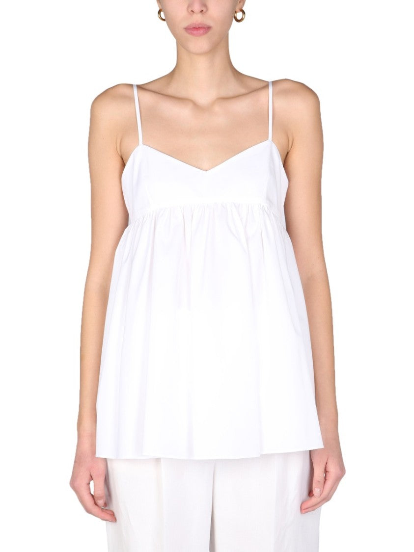 Aspesi Gathered Flared Top