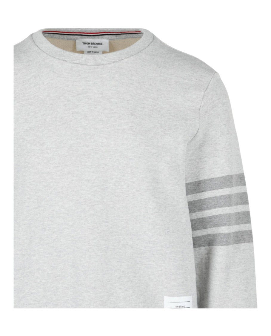 Thom Browne 4-Bar Stripe Crewneck Sweatshirt
