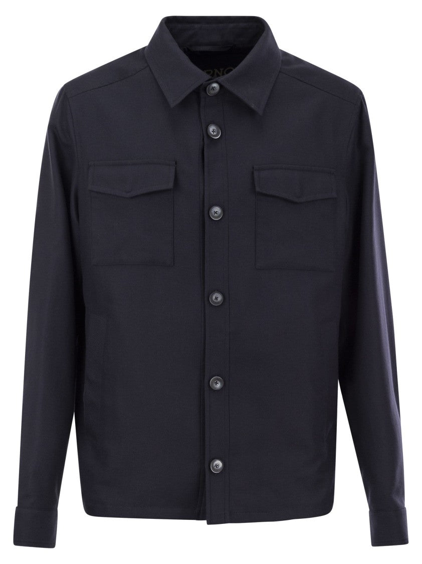 Herno Rain Cotton Cashmere Shirt
