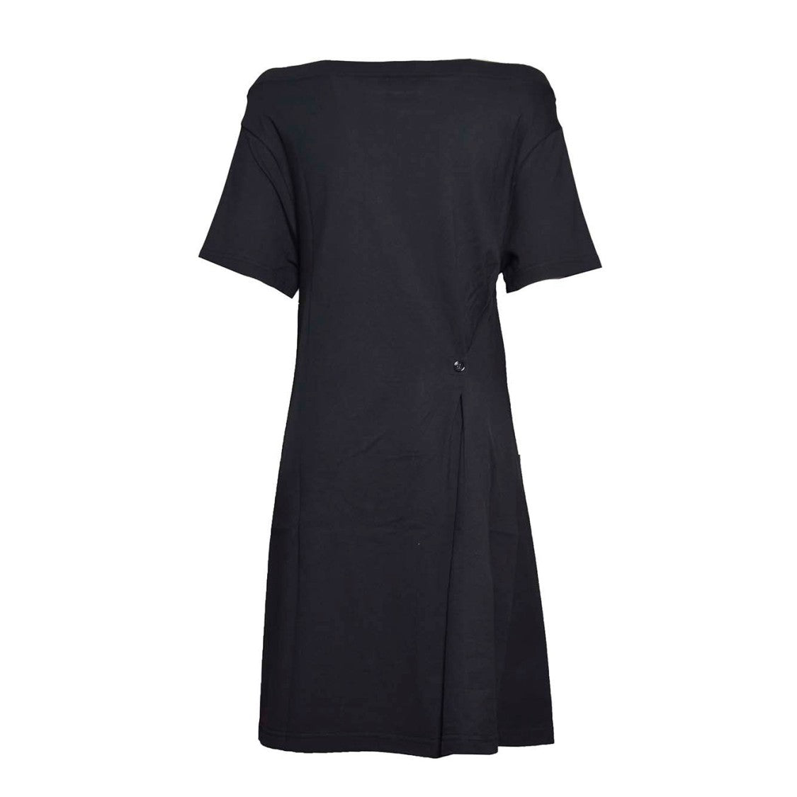Courrèges Black Cotton T-Shirt Dress