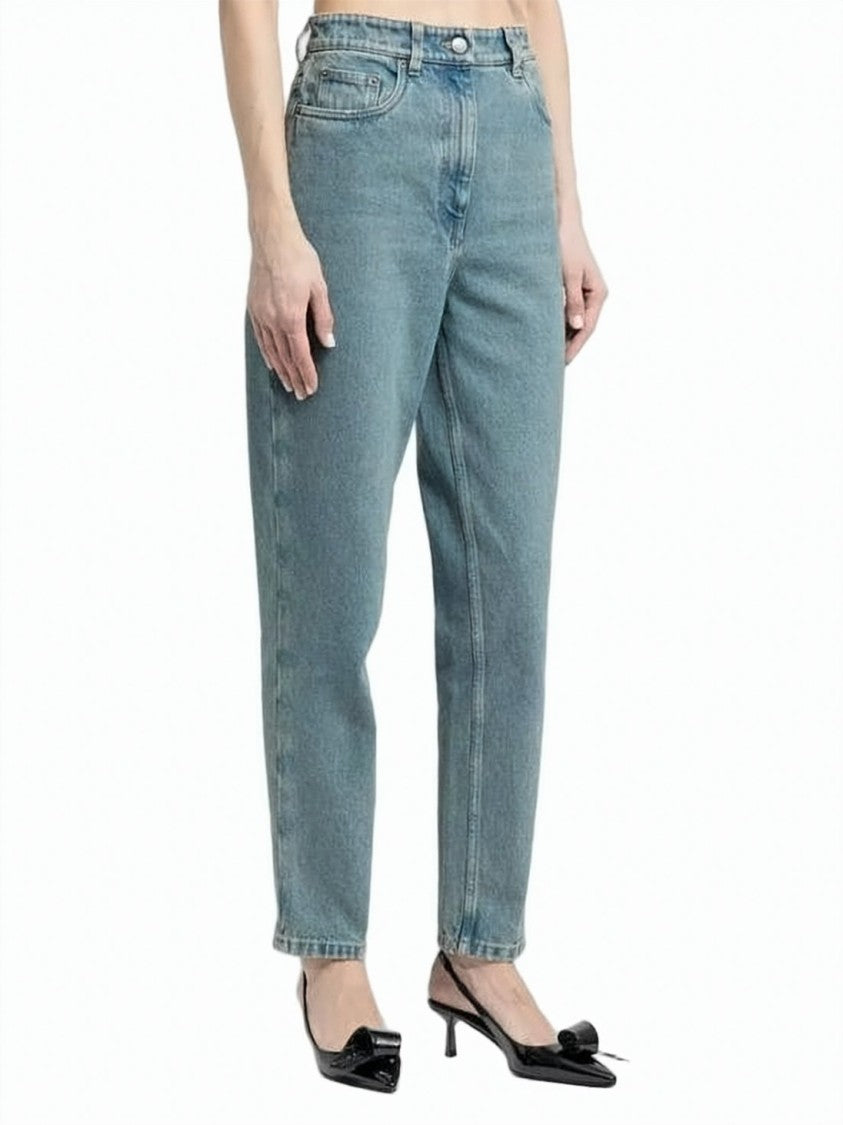 Prada Straight-Leg Denim Pants With Classic Five-Pocket Design