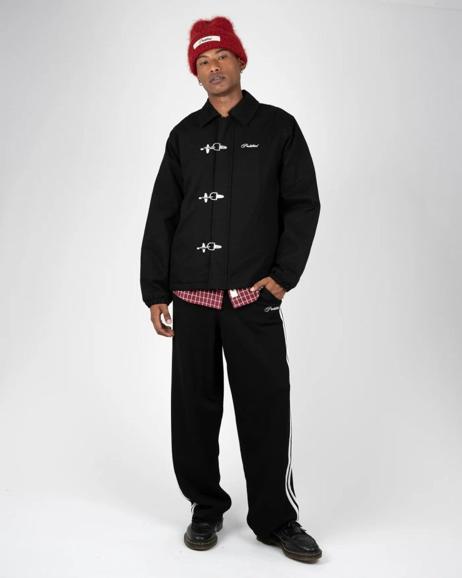 Prohibited Black Back In The Days Cotton Buckle Jacket
