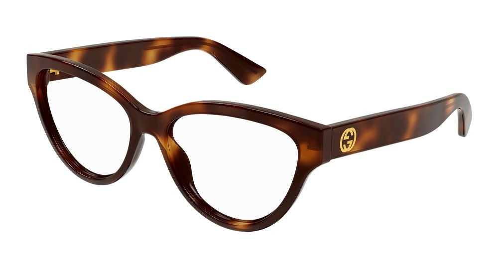 Gucci Eyeglasses Gucci Gg1581o 002 Havana Havana Transparent 55/16/140